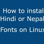 Install Hindi font on Linux